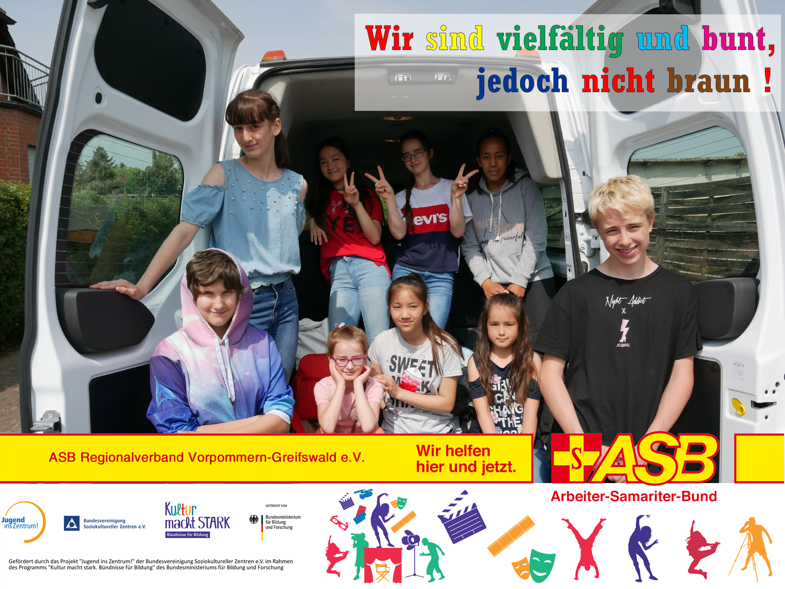Vielfältig und bunt nicht braun_Logo.jpg Wir sind vielfältig und bunt, jedoch nicht braun