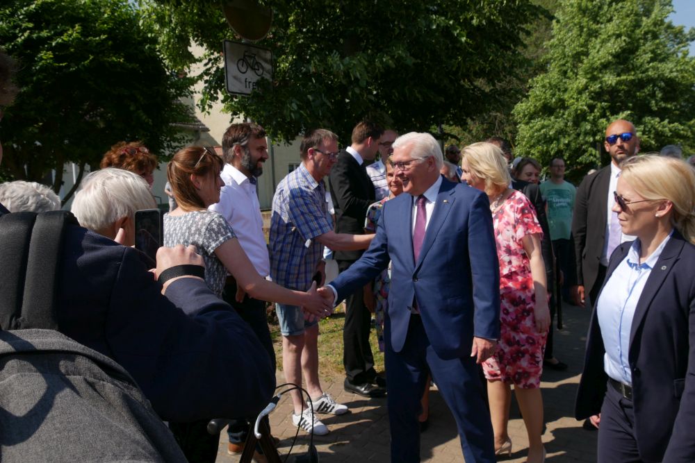 Bundespräsident besucht Vereine in Ducherow